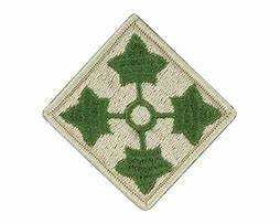 4th Infantry Division Patch from WW2