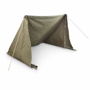 US Army Shelter half to make "Lean To"