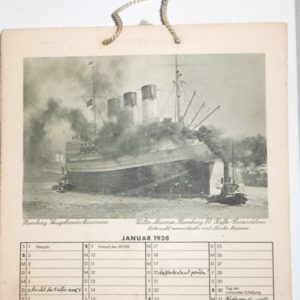 1938 Calendar from Hamburg, Germany photos