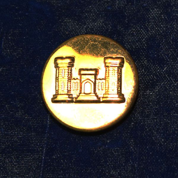 US Army Combat Engineer Insignia Collar Disk