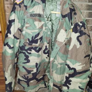 M-65 BDU WOODLAND FIELD JACKET USED CONDITION, VARIOUS SIZES