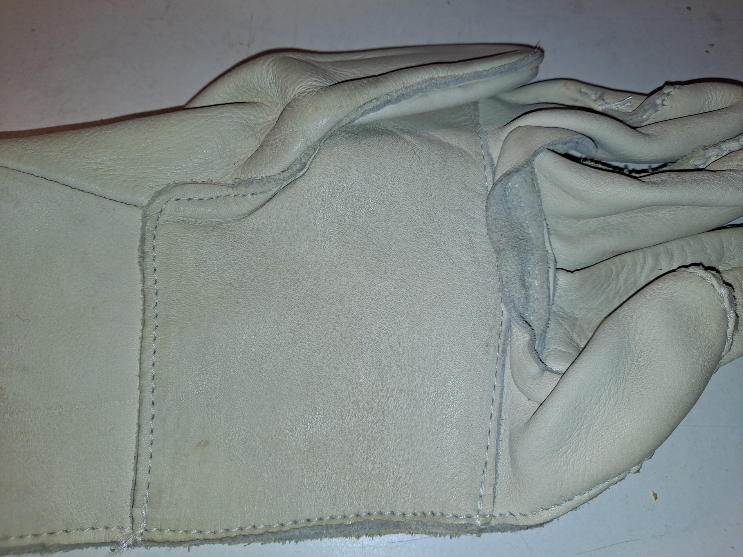 WHITE LEATHER ENGINEER WORK GLOVES - Image 5