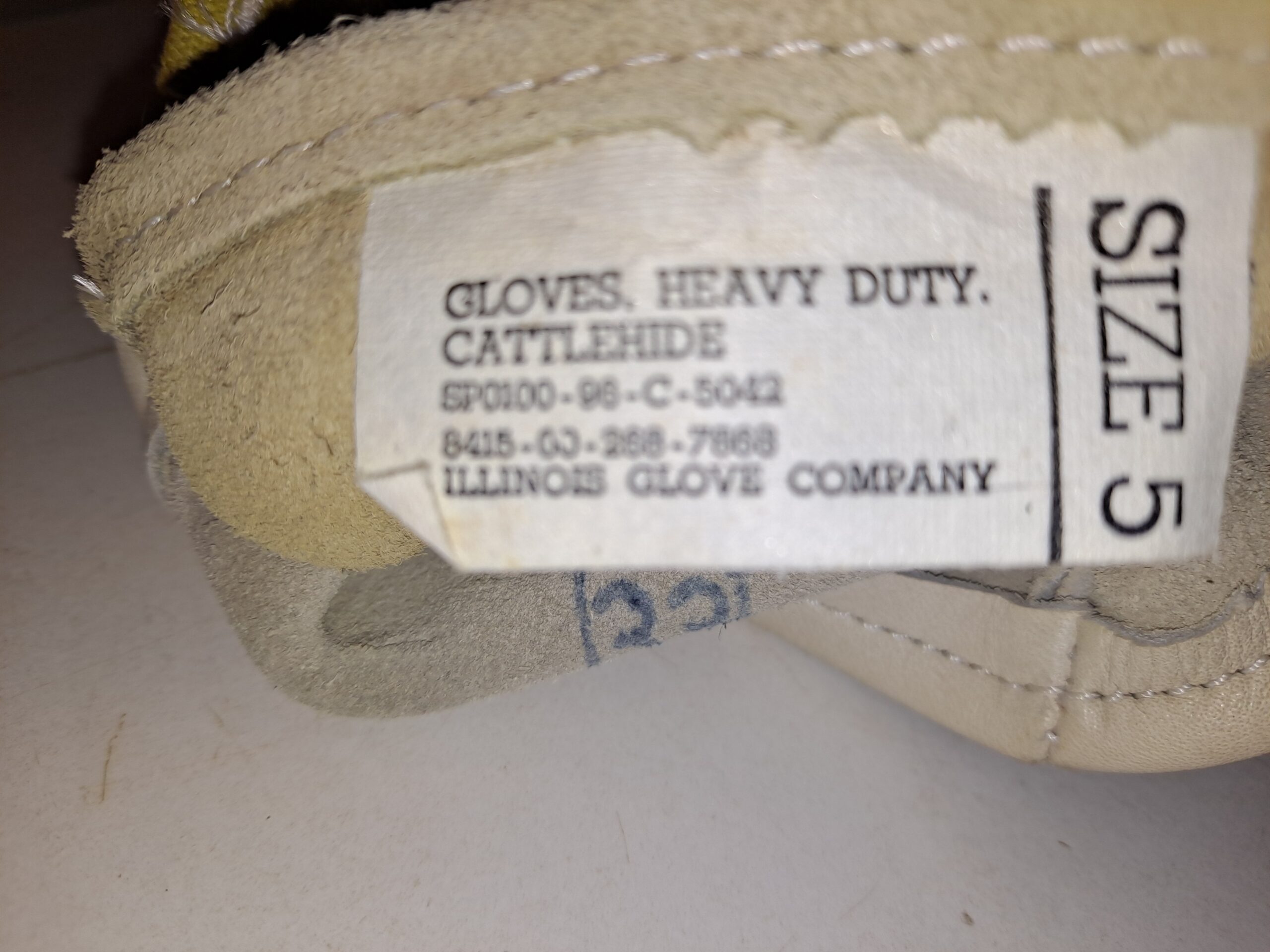 WHITE LEATHER ENGINEER WORK GLOVES - Image 6