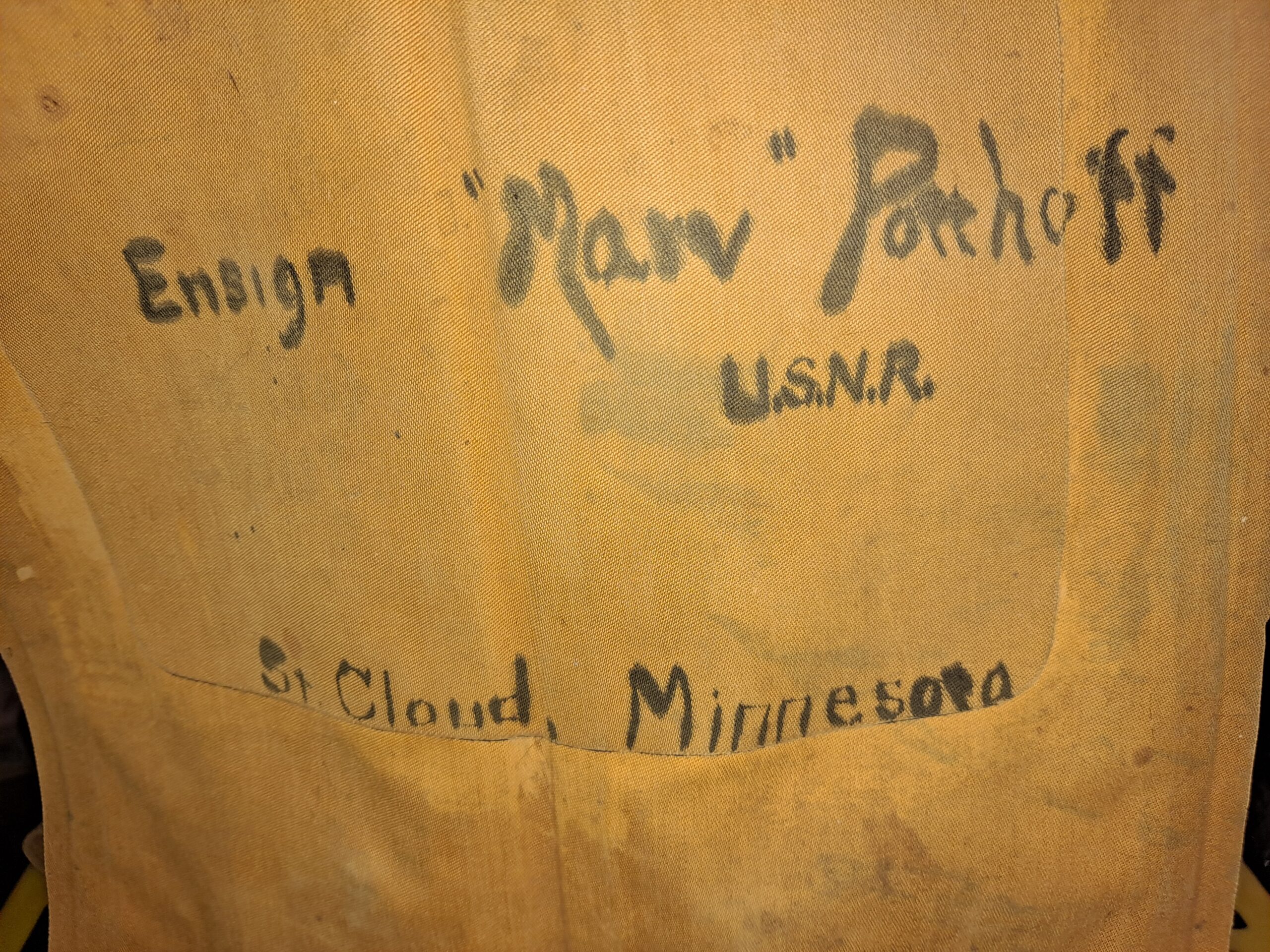 WW2 PILOT LIFE SAVING VEST 'MAE WEST' dated 11/24/1944