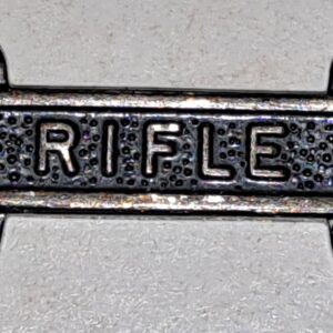 US ARMY RIFLE TAB ANODIZDED