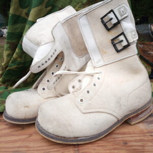 WW2 U.S. ARMY 10th MOUNTAIN Felt Double Buckle Boots Arctic Issue Militaria WWII size Small