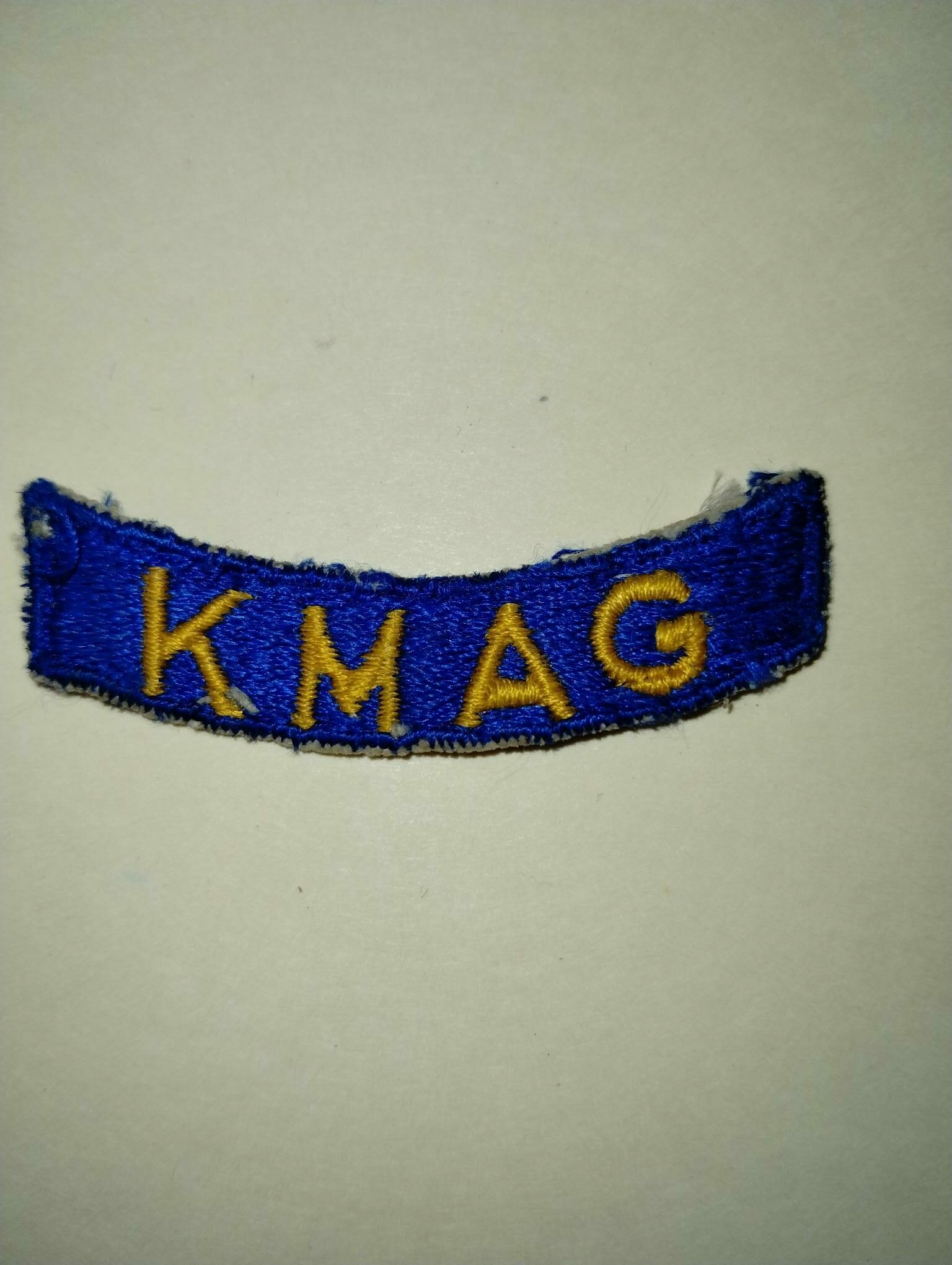 ORIGINAL KMAG (Korean Military Advisory Group) TAB FOR DRESS UNIFORM