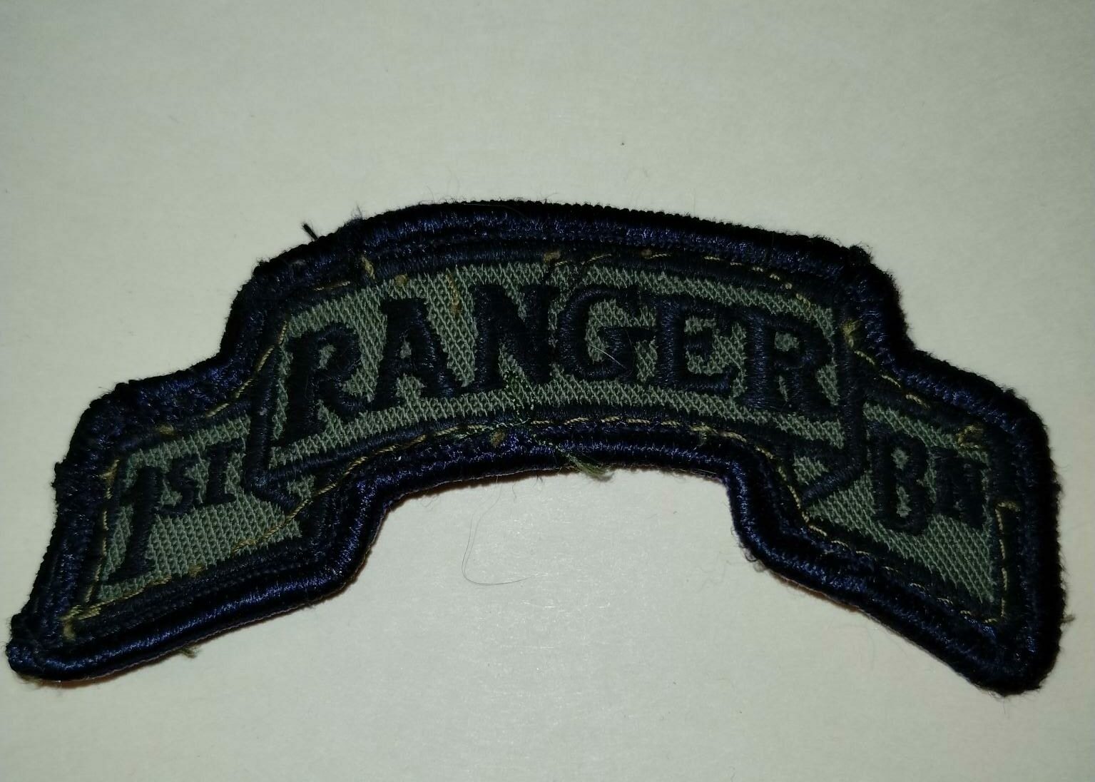 1ST RANGER BATTALION TAB FOR BDU UNIFORM