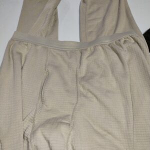 US Army Level 2 Grid Fleece Thermal Pants, Tan used Large Regular