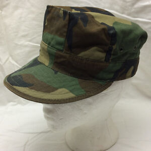 BDU 6 POINT WOODLAND PATROL CAP VARIOUS SIZES