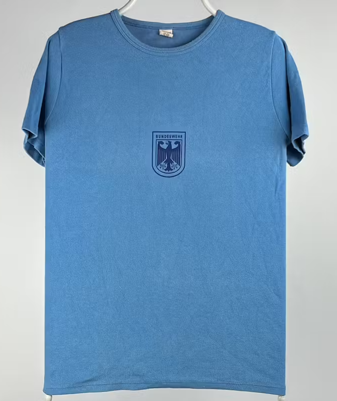 BUDESSWEHR PT SHIRT BLUE, VARIOUS SIZES