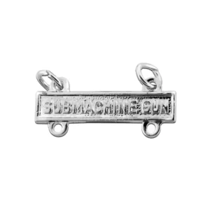 US ARMY SUBMACHINE GUN TAB ANODIZDED