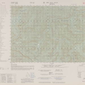 1:50,000 MAP PHU NGAM THAILAND SHEET 5453 IV  DTD 1956