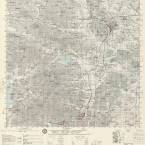 1:50,000 MAP YONGDONG REPUBLIC OF KOREA DTD 1969 SHEET 3218 II