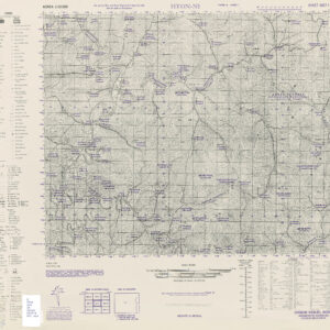 1:50,000 MAP CHUN-NI SHEET 3421 IV Republic of Korea DTD 1968