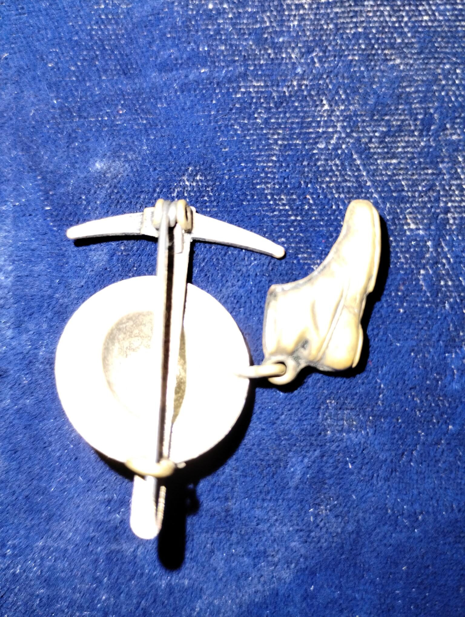 Alps Edelweiss blossom German hiking pin WW2 Era - Image 4