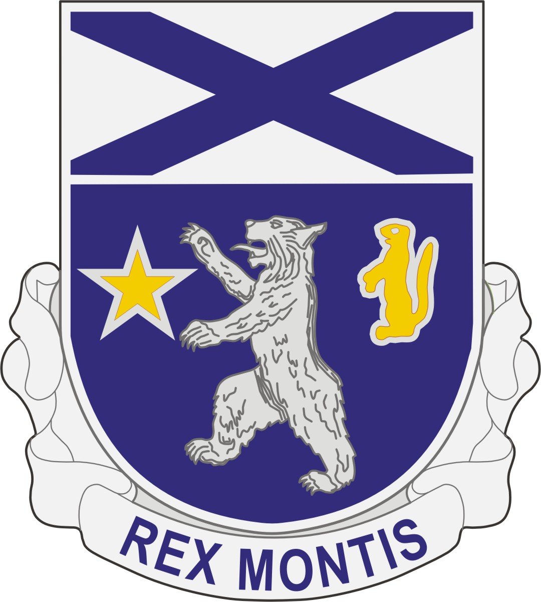 136TH INFANTRY BATTALION "REX MONTIS" UNIT CREST
