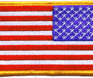 USA FLAG PATCH (REVERSED)