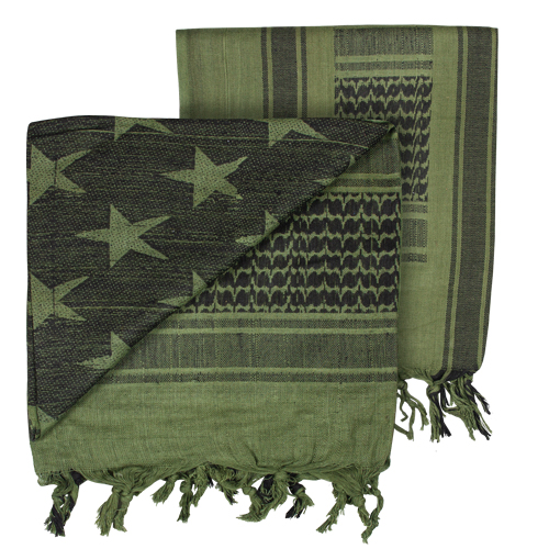 FOX TACTICAL SHEMAGHS OD/BLACK STARS