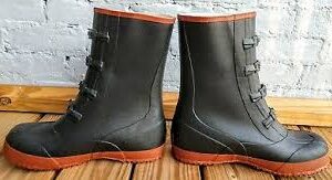 US ARMY ISSUE BLACK 4 BUCKLE OVERSHOES FOR NBC ENVIROMENT