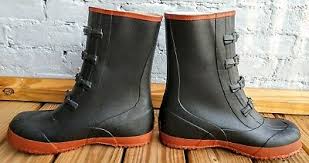 US ARMY ISSUE BLACK 4 BUCKLE OVERSHOES FOR NBC ENVIROMENT