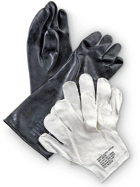 GLOVES, CHEMICAL PROTECTIVE LEVEL 3, NSN 8415-01-033-3520
