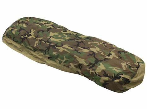 Us Military Modular Sleep System Bivy Cover, Woodland Camo, Used