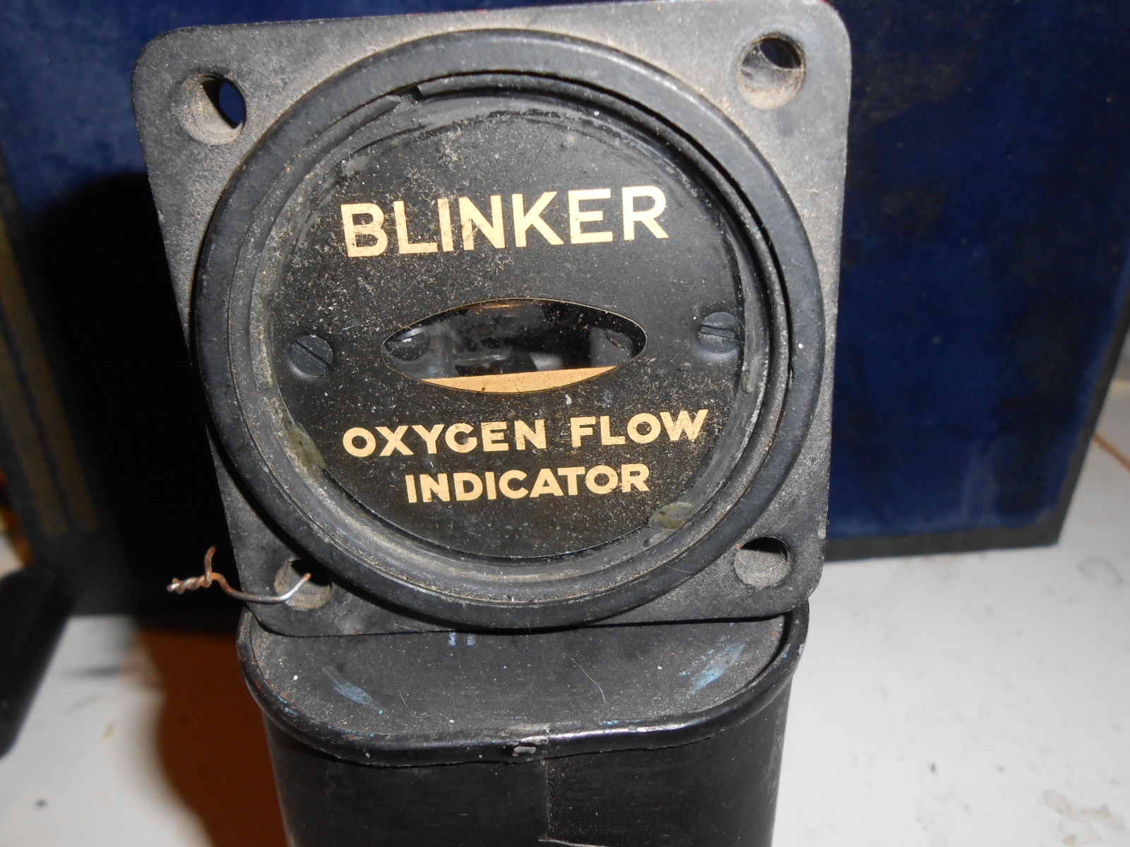 AIRCRAFT OXYGEN FLOW INDICATOR AN 6029-1 MADE BY DELCO RADIO