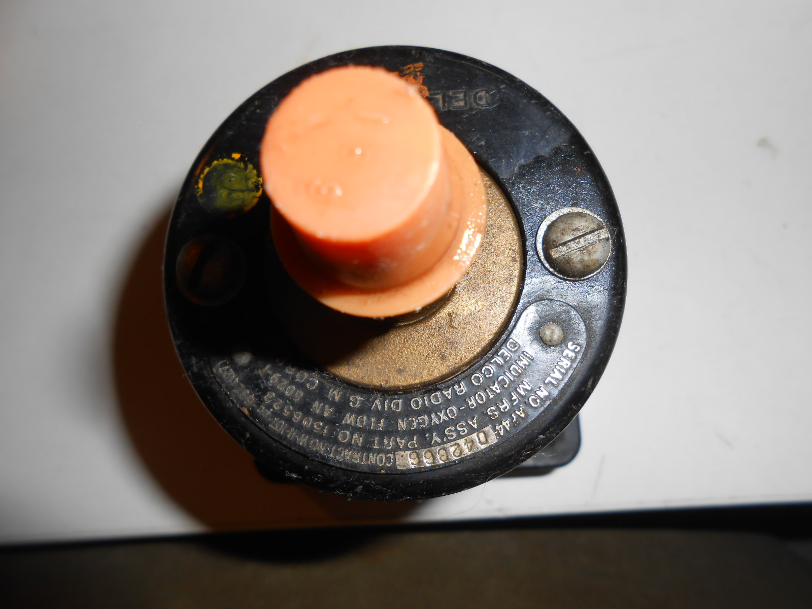AIRCRAFT OXYGEN FLOW INDICATOR AN 6029-1 MADE BY DELCO RADIO - Image 4