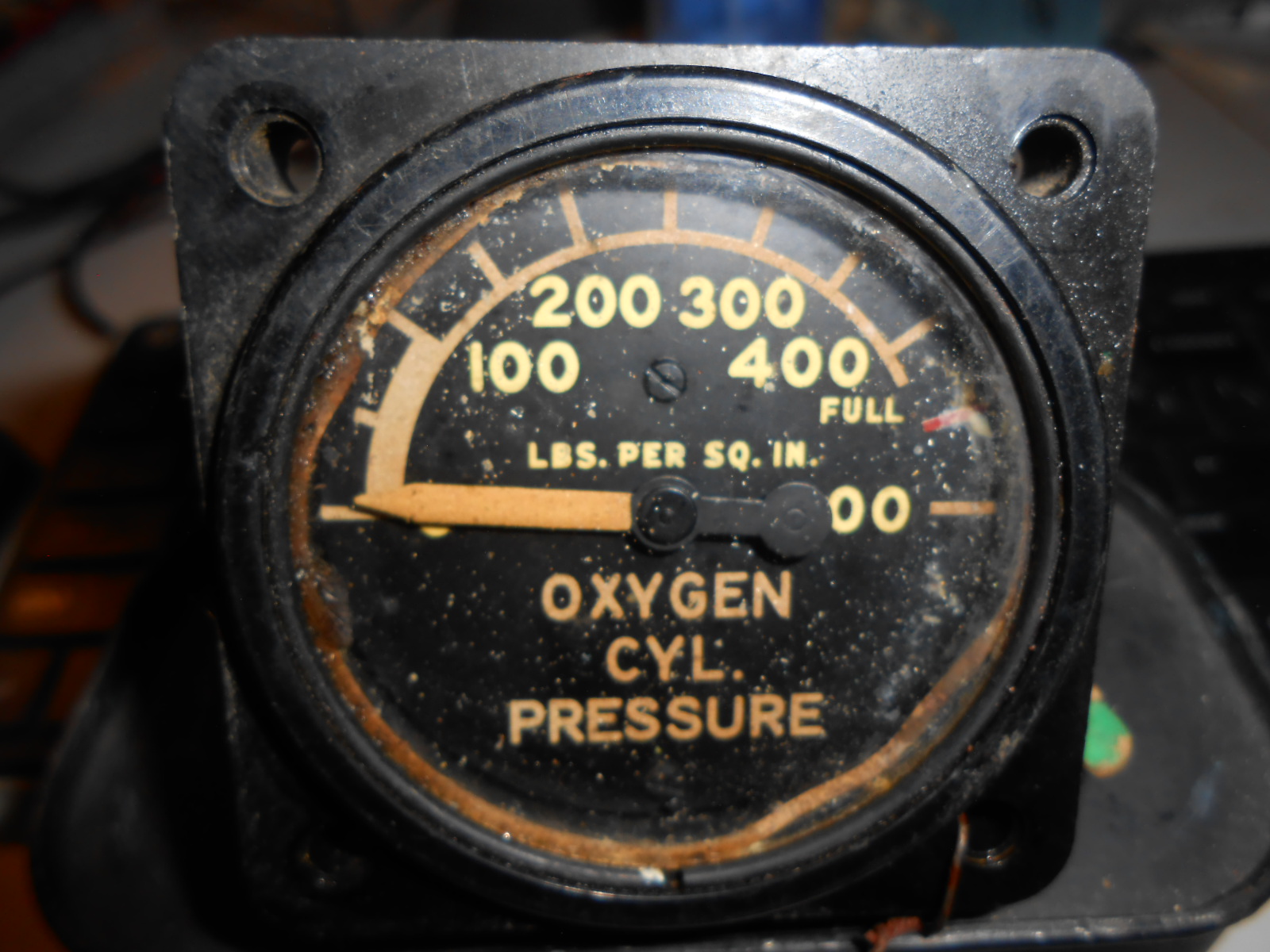 Aircraft Oxygen Cylinder Pressure Gauge