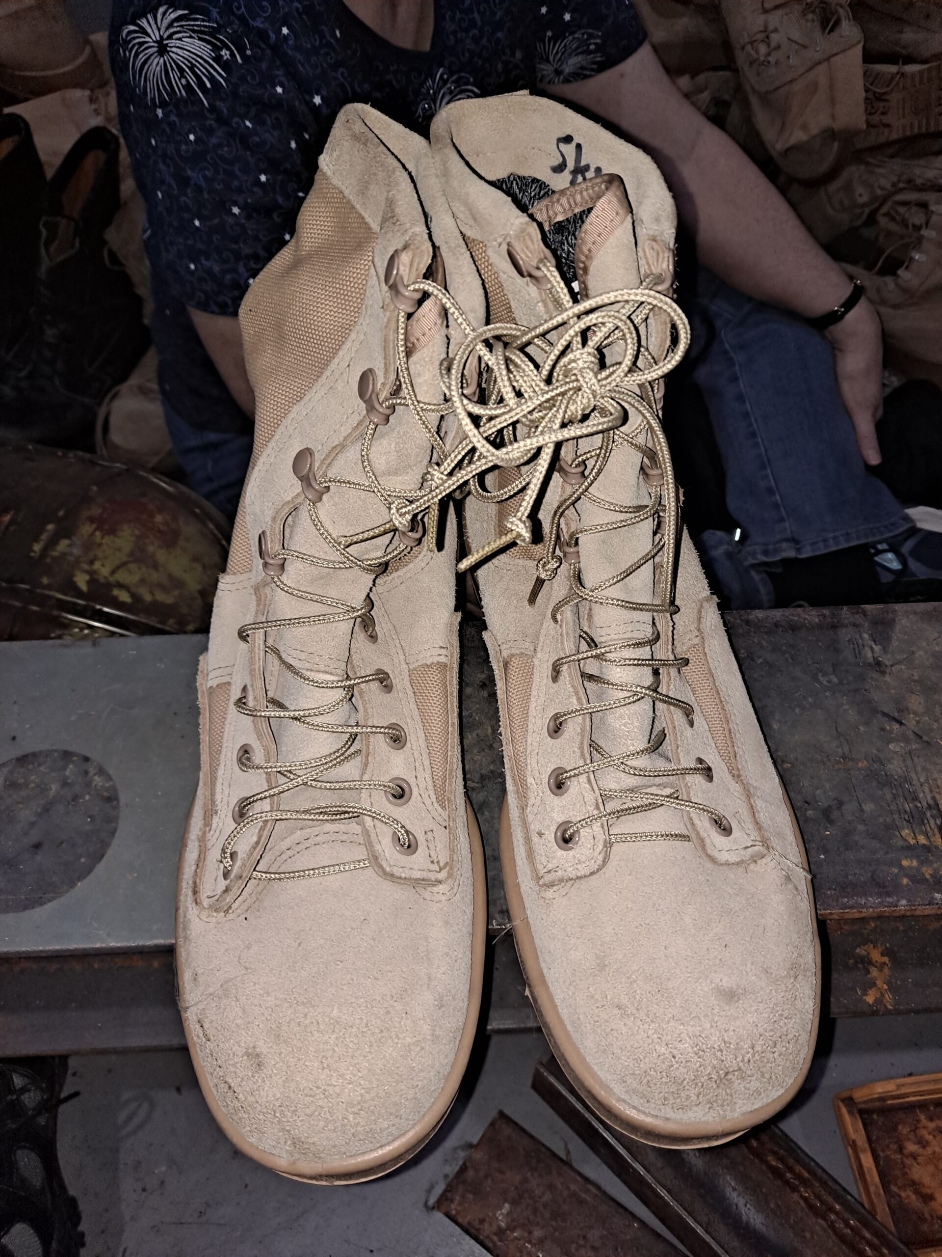 New Boots, Coyote Made by Bates. 5 1/2 Wide