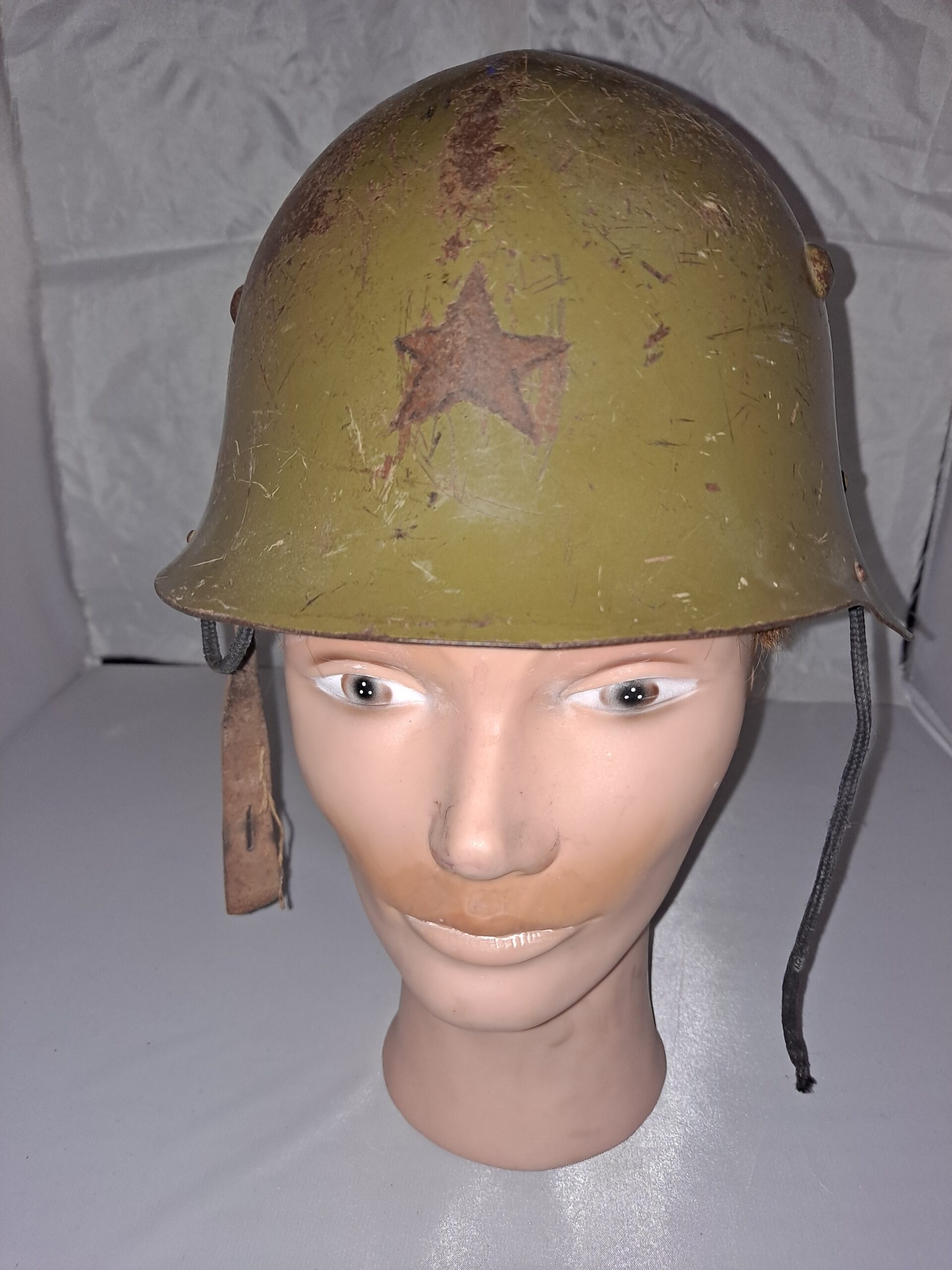 Bulgarian M36 pattern steel helmet. In original condition