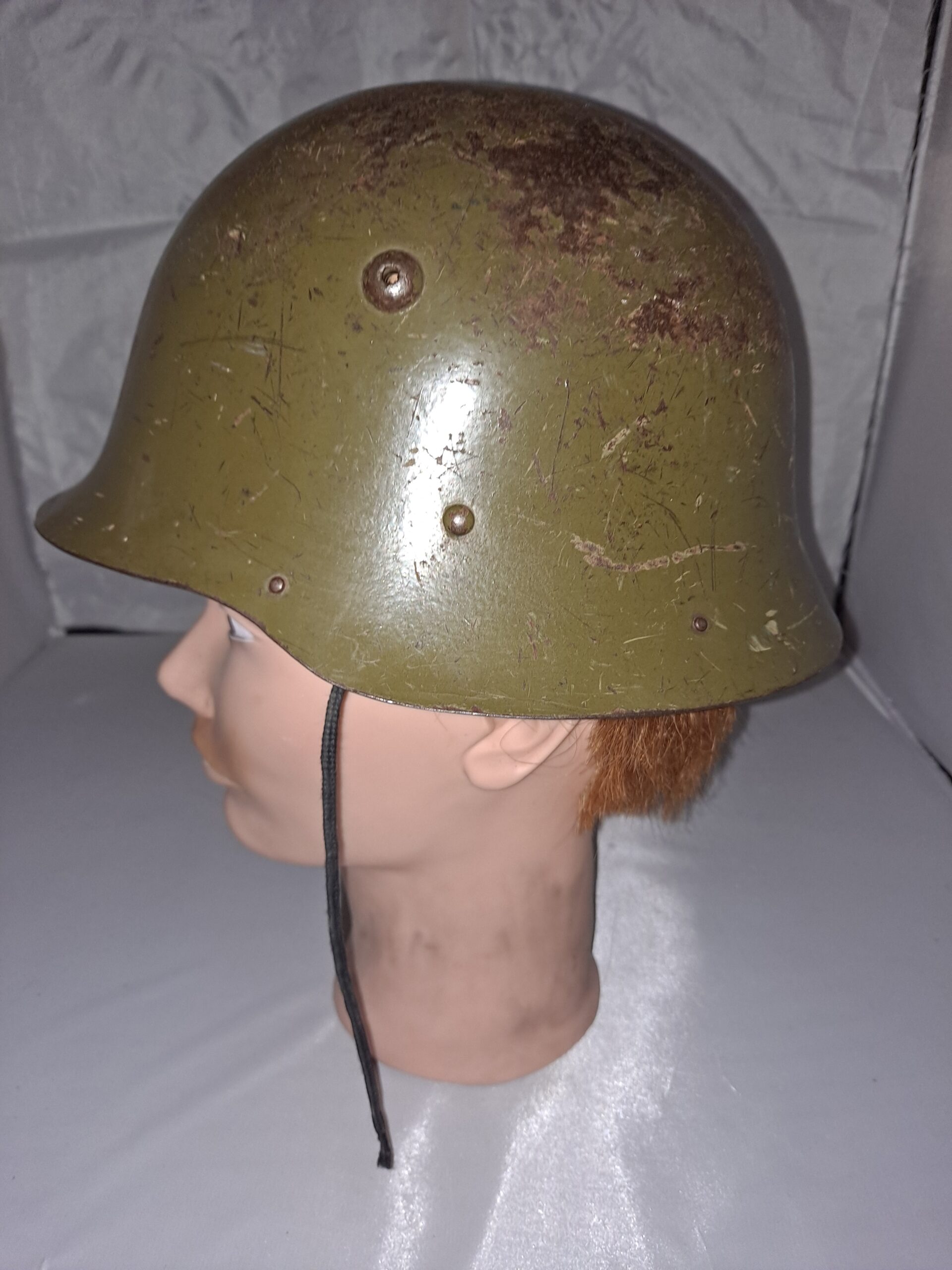 Bulgarian M36 pattern steel helmet. In original condition - Image 3