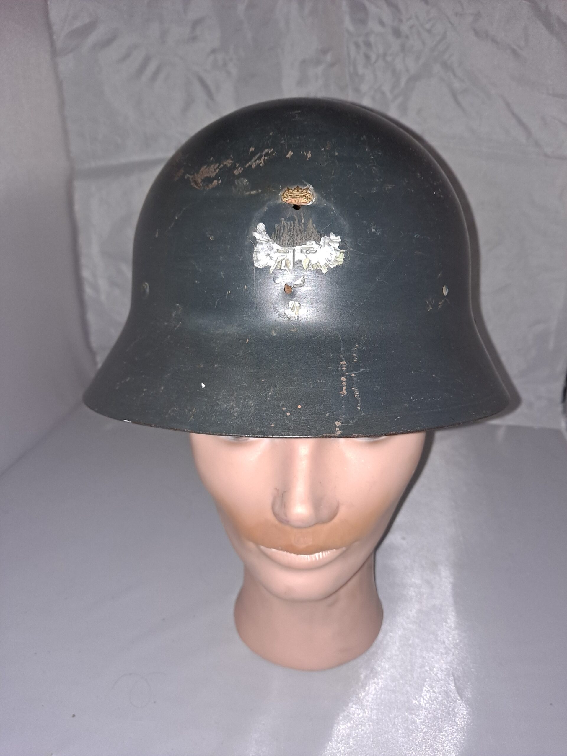 WW2 Early Original M30 Czech Helmet Spanish Civil War - Image 3