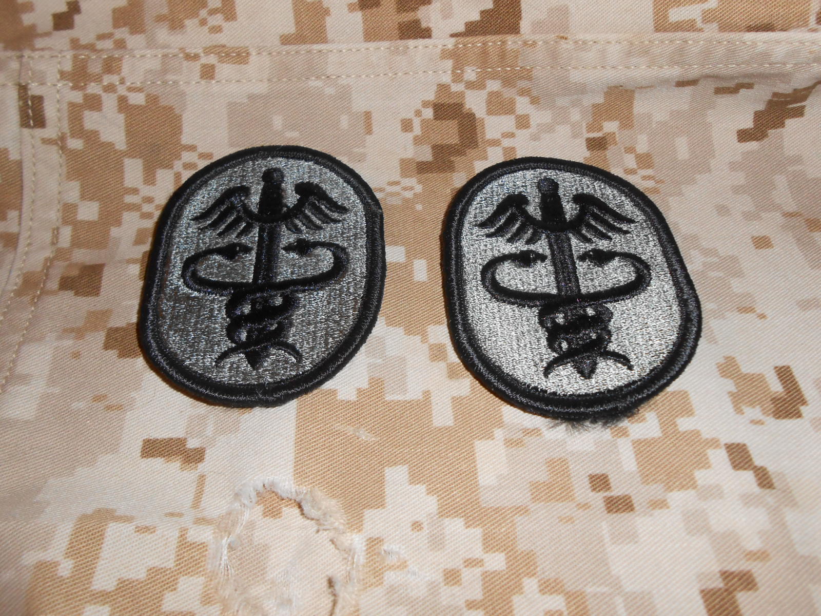 US Army Medical Command Subdued ACU and OCP patches