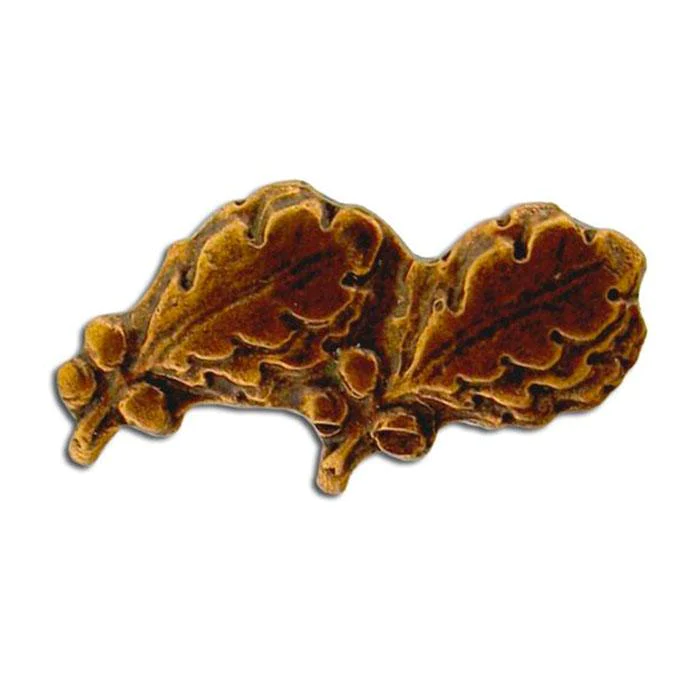 BRONZE OAK LEAF ROW OF 2