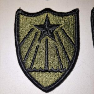 Minnesota Army National Guard State Area Command Patch Subdued in Woodland BDU pattern