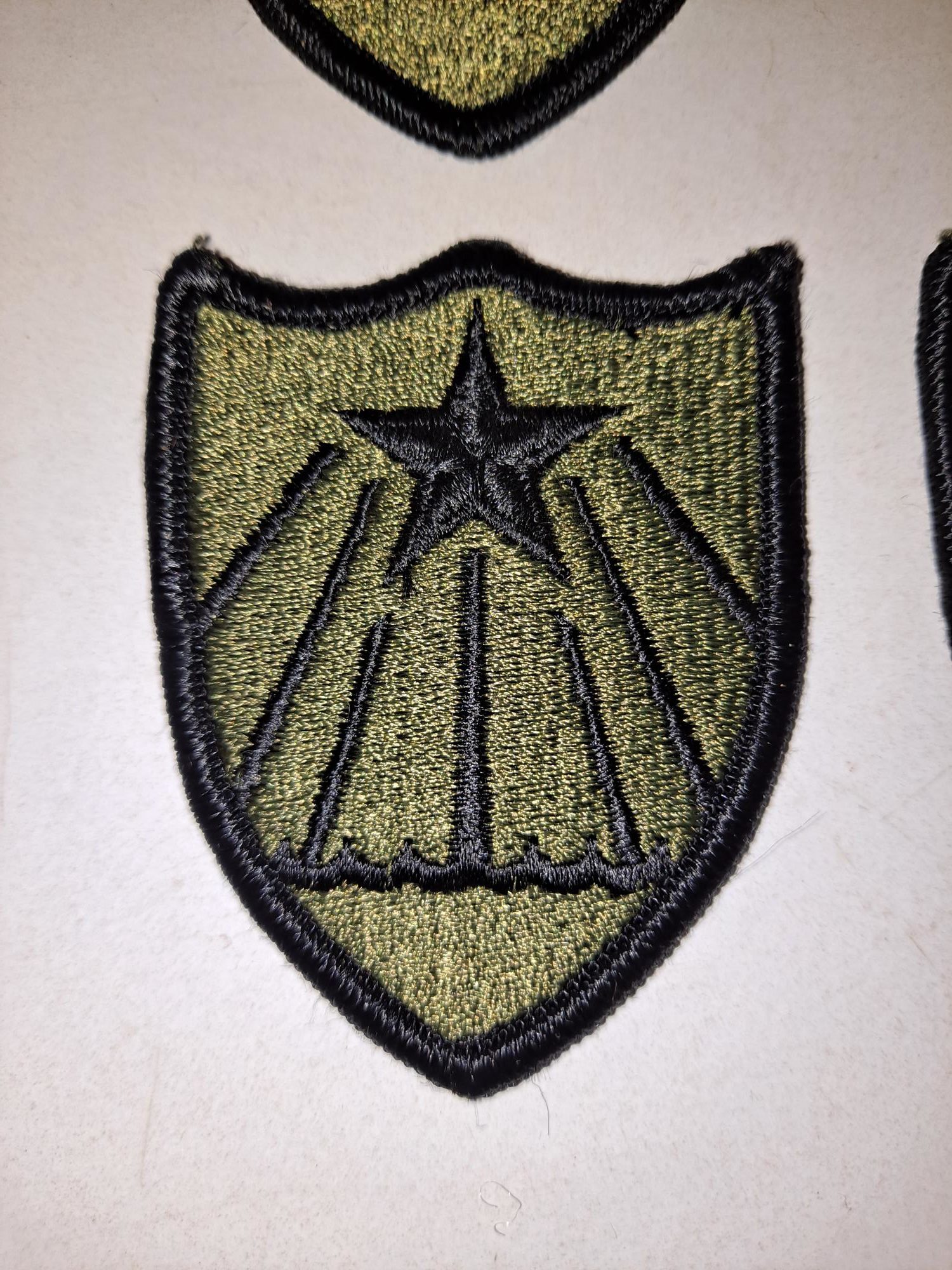 Minnesota Army National Guard State Area Command Patch Subdued in Woodland BDU pattern