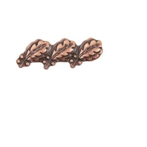 BRONZE OAK LEAF ROW OF 3