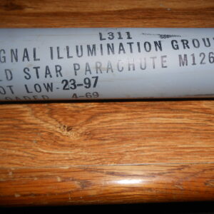 U.S. Military vintage M126A1 Red Star Parachute Flare