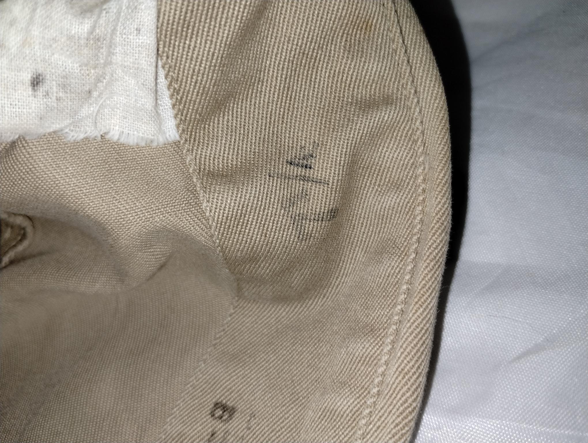 WW2 US USN/USMC enlisted man's khaki Garrison Size 7 1/4" - Image 7