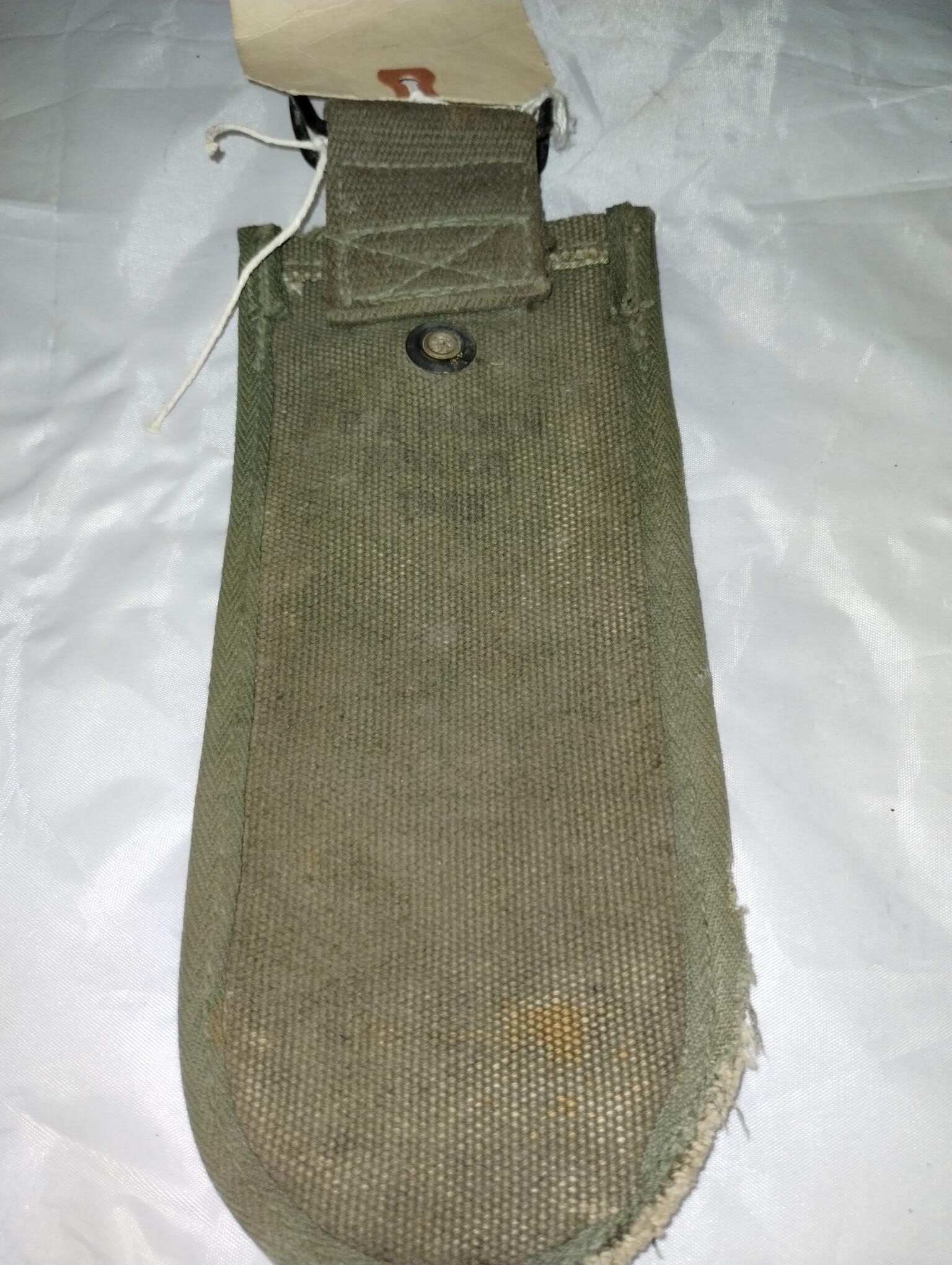 WW2 Canvas Wire Cutter Case Dated 1944 - Image 3