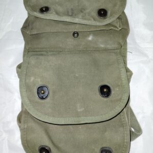 Korean war 3 pocket canvas Grenade pouch Date 1951