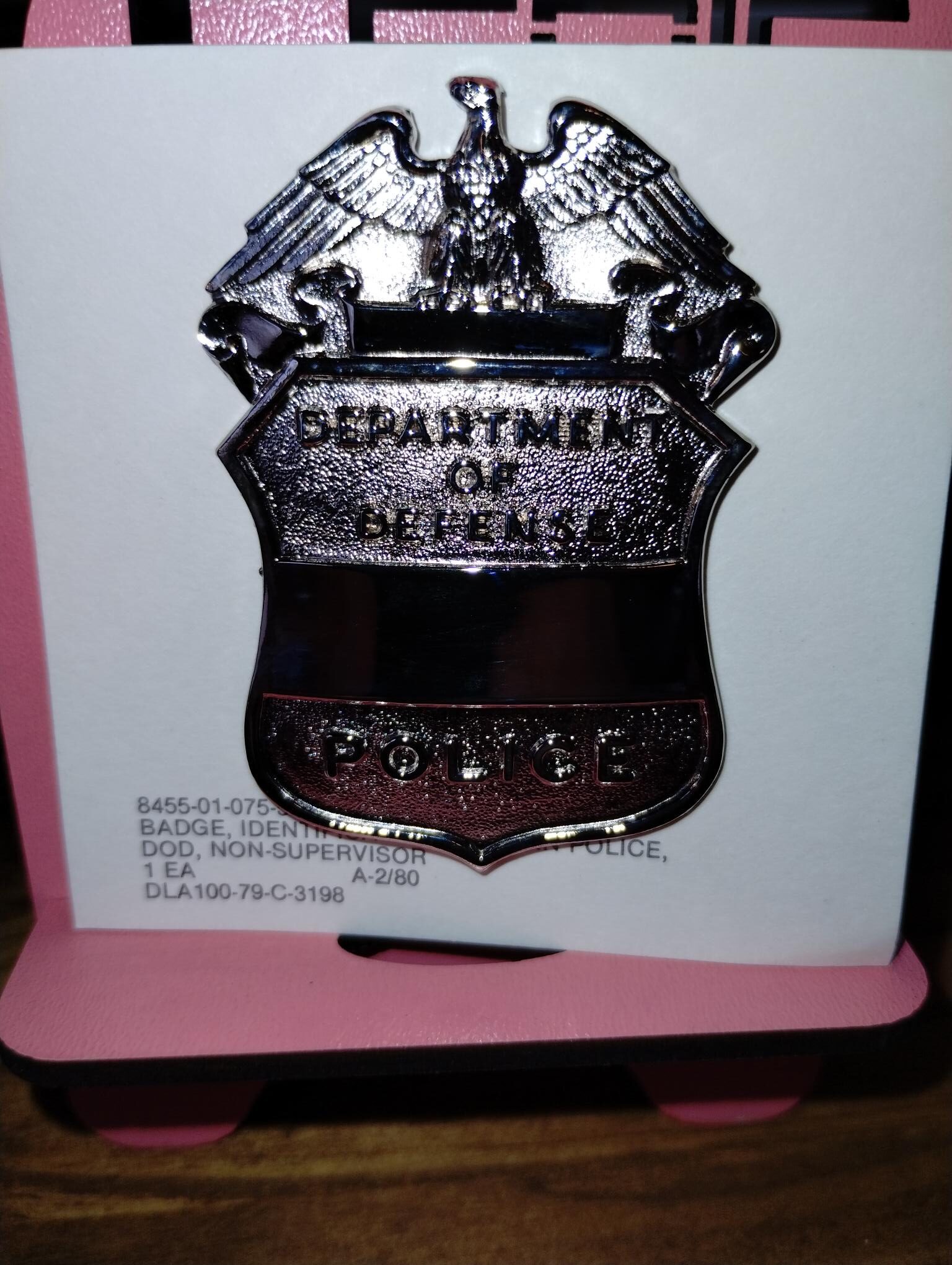 Badge Department of Defense Police