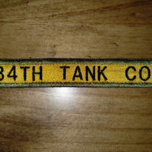 SEW ON PATCH 34TH TANK COMPANY