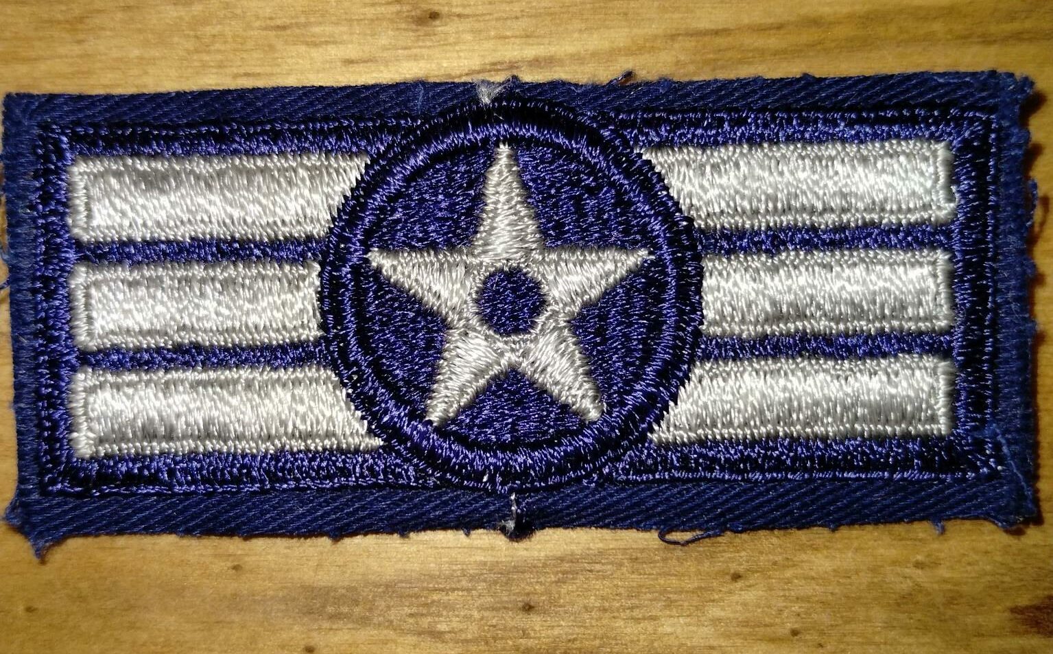 SEW ON PATCH 1950's Experimental Airman First Class chevron