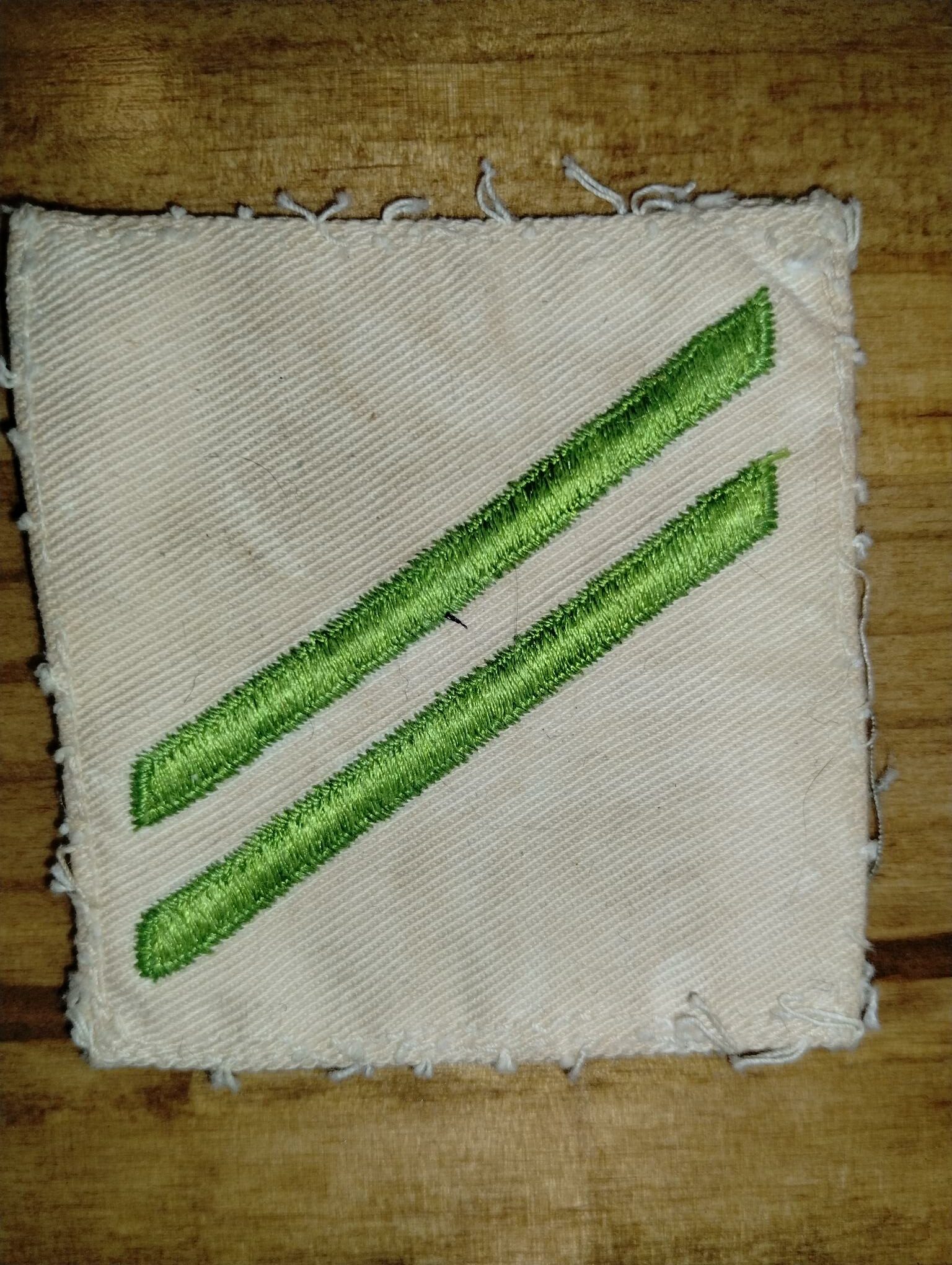 US NAVY SPECIALIST MARK - WHITE AND GREEN USN Airman Recruit (AR) SEAMAN APPRENTICE (E-2)