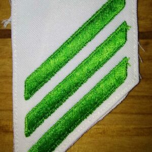 US NAVY SPECIALIST MARK - USN Airmen AVIATION STRUCTURAL (AN) (E-3) . GREEN AND WHITE.