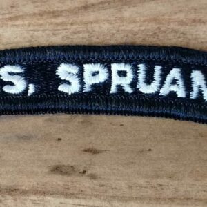 ORIGINAL US Navy Shoulder Rocker Tab FROM THE 1970'S - U.S.S. SPRUANCE