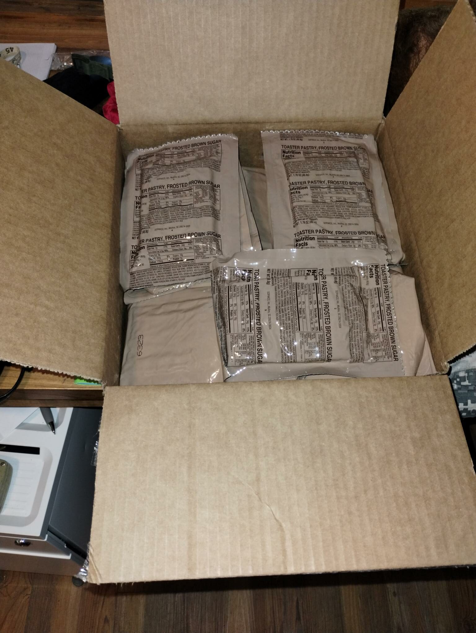 cases of brown sugar pop tarts 100 per case